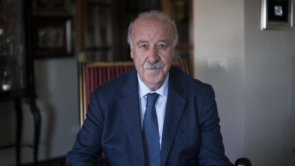 Vicente Del Bosque, campeón del mundo con la Selección española, esta semana en el salón de su casa. / SILVIA P. CABEZA