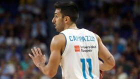 Campazzo en un partido con el Madrid