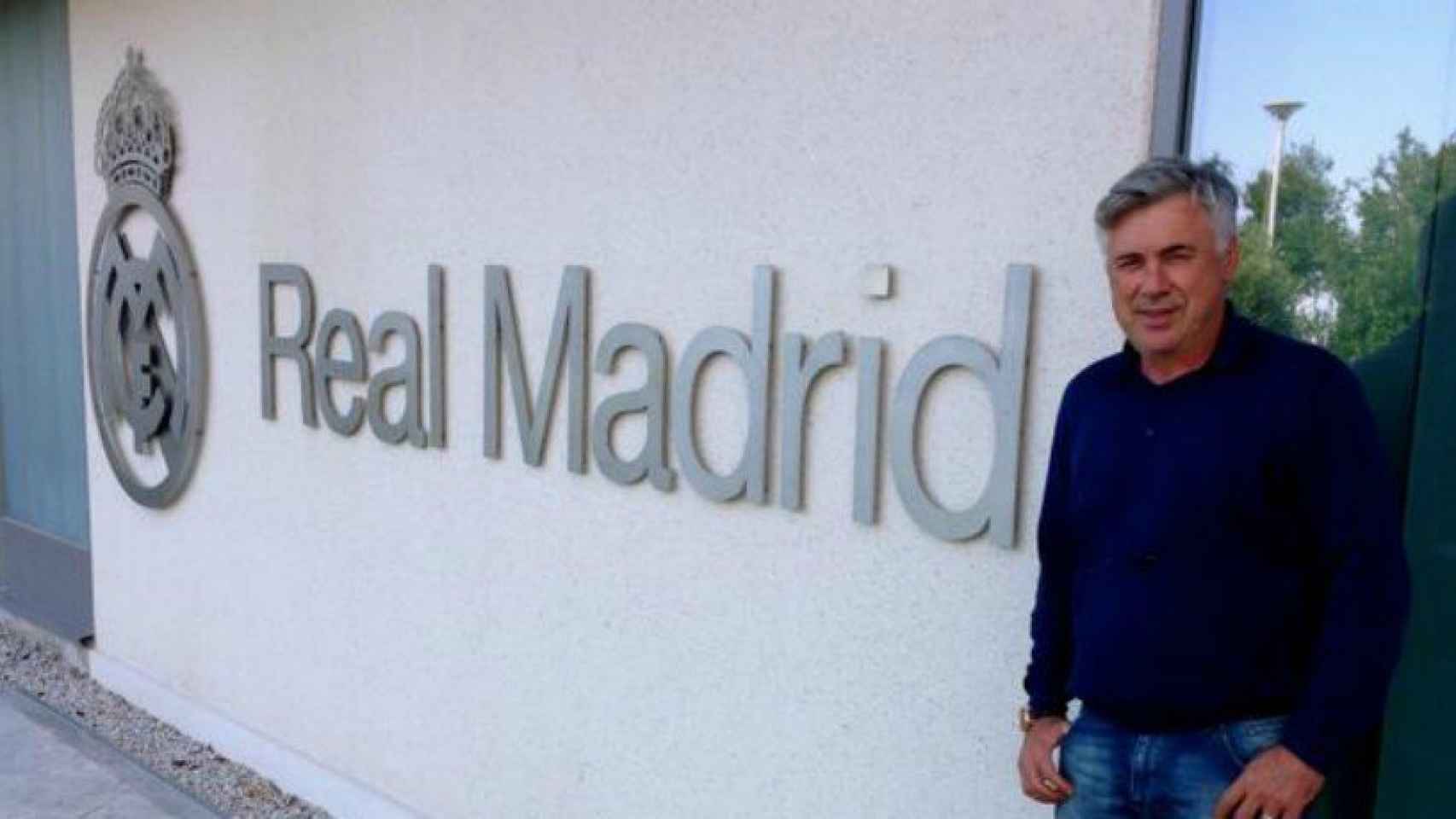 Ancelotti durante su primera etapa en el Real Madrid