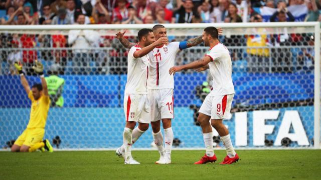 Kolarov marcó el único gol del partido en un lanzamiento de falta.