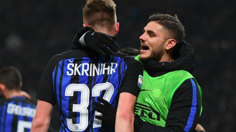 Skriniar e Icardi. Foto Instagram (@inter)