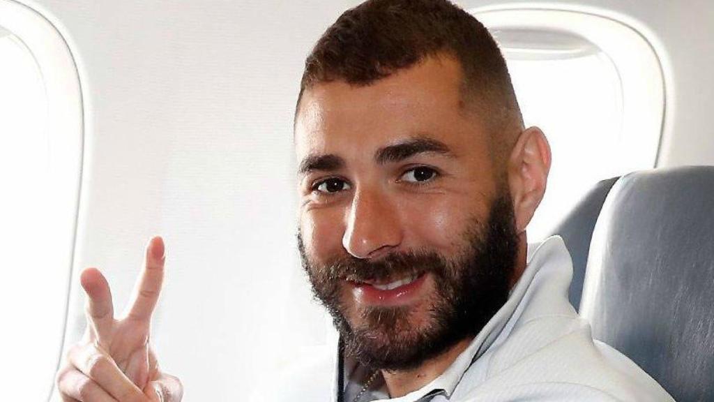 Benzema, en el viaje a Miami