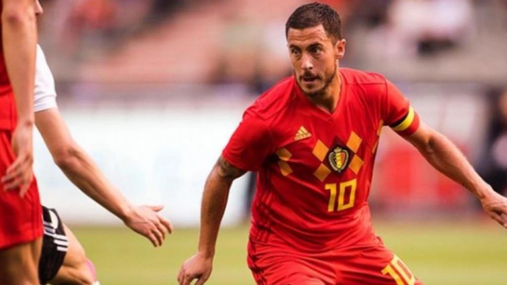 Eden Hazard durante un partido con Bélgica. Foto: Instagram (@belgianreddevils)