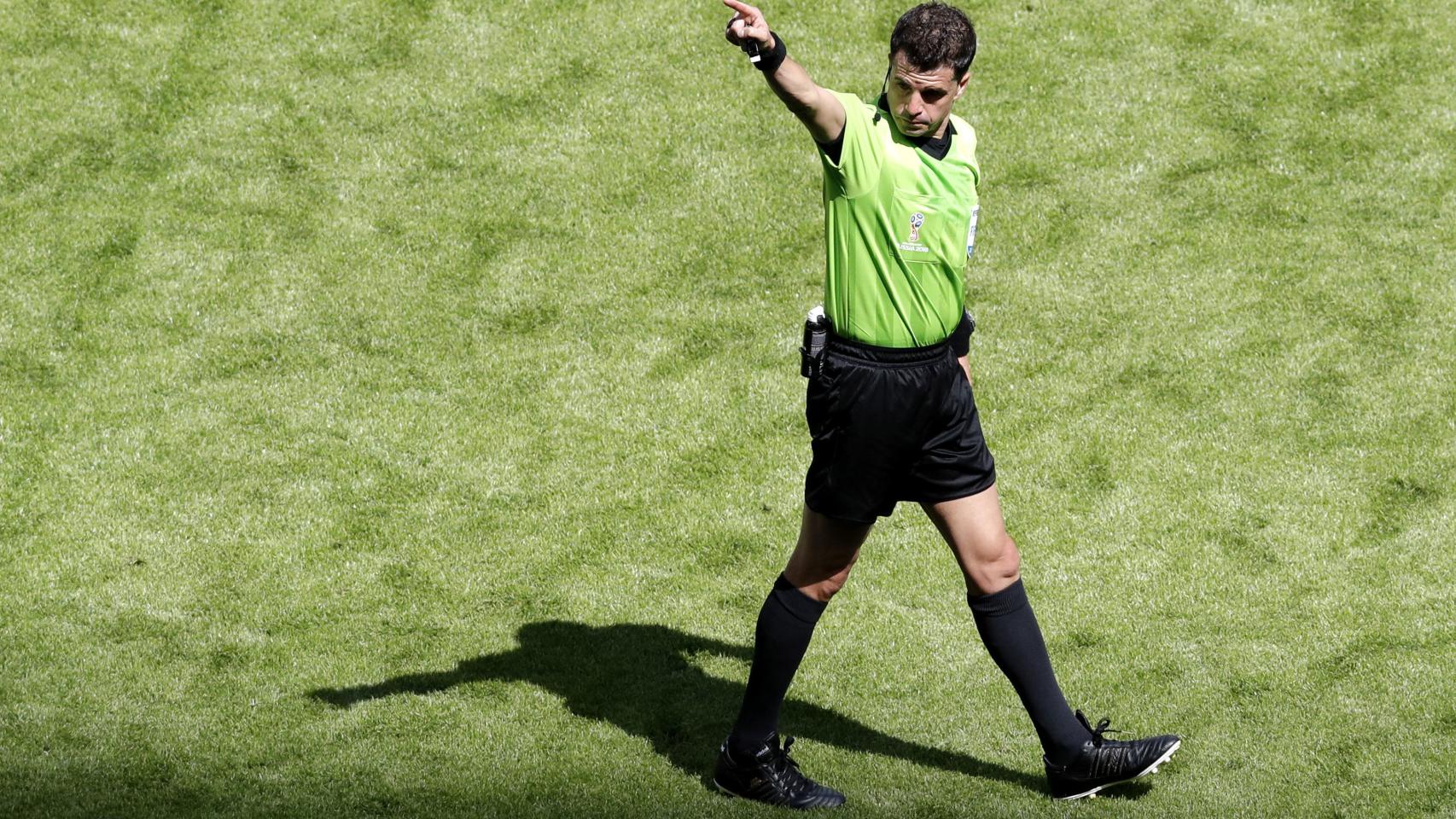 Andrés Cunha durante el encuentro entre Francia y Australia.