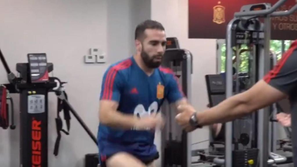 Carvajal vuelve a entrenarse