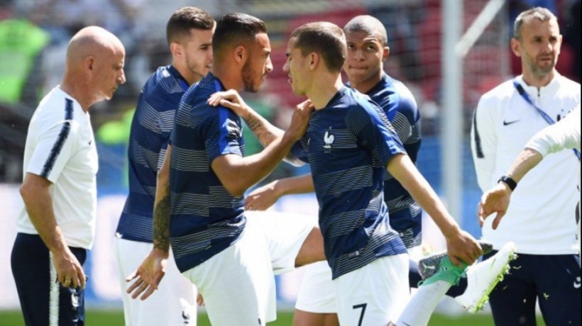 Entrenamiento de Francia. Foto: Twitter (@equipedefrance)