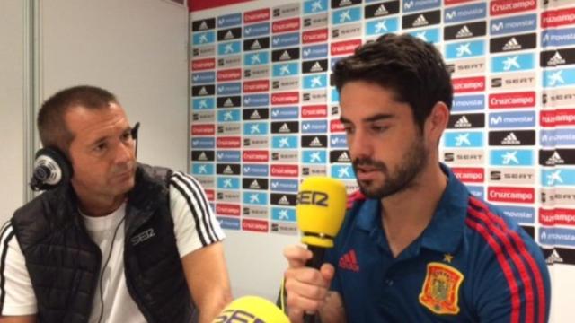 Isco Alarcón en El Larguero de la Cadena SER. Foto: Twitter (@ellarguero)