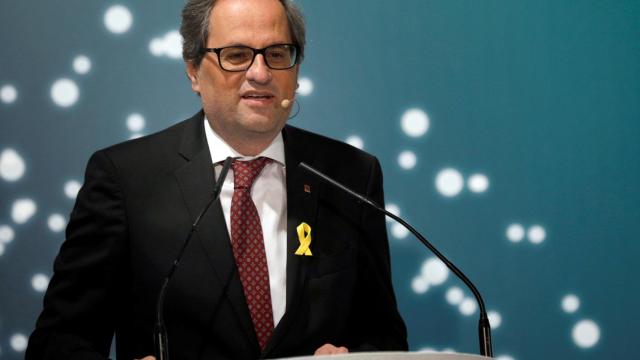 Torra en su intervención en la conferencia inaugural del 29 Encuentro Empresarial en el Pirineo