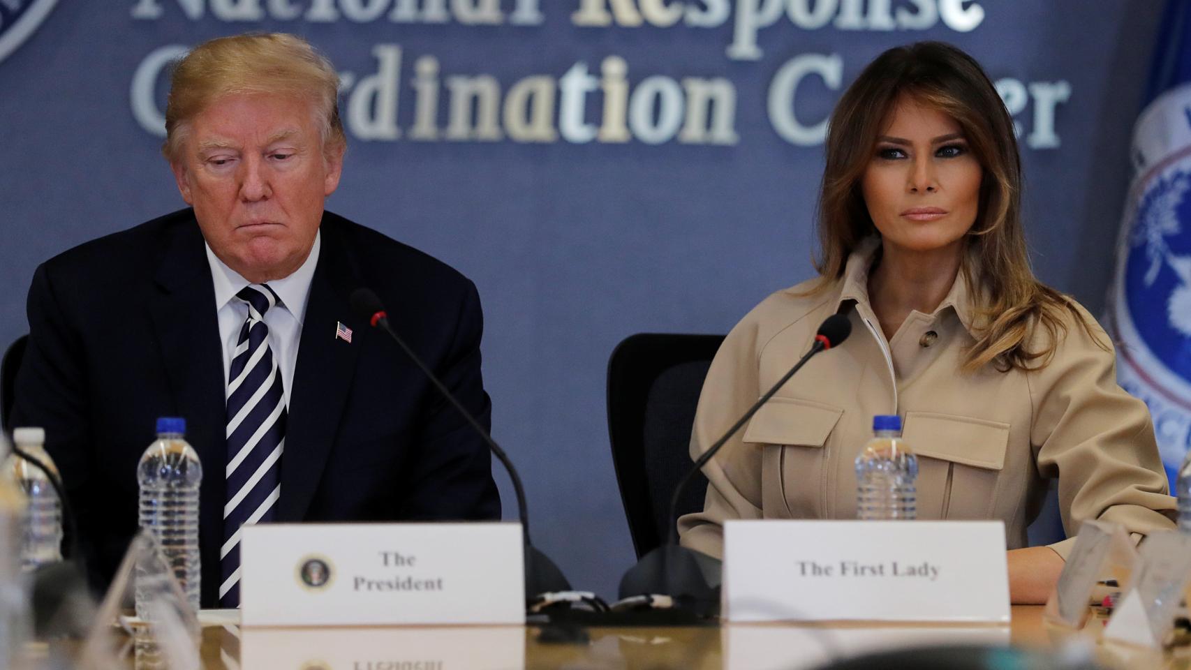 Melania, junto a Donald Trump, el pasado 6 de junio.