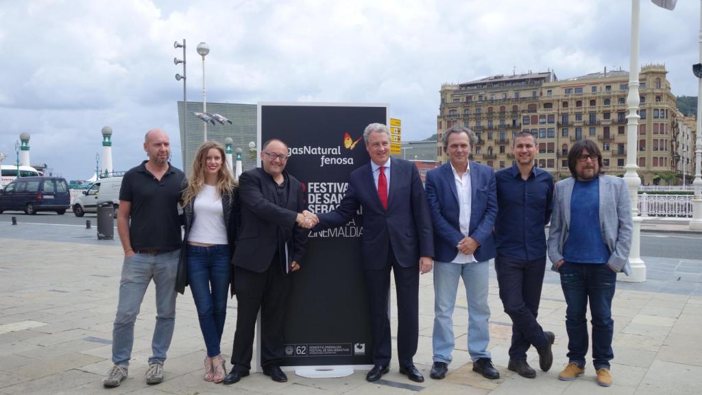 José Luis Rebordinos en un acto del Festival de San Sebastián y Gas Natural.