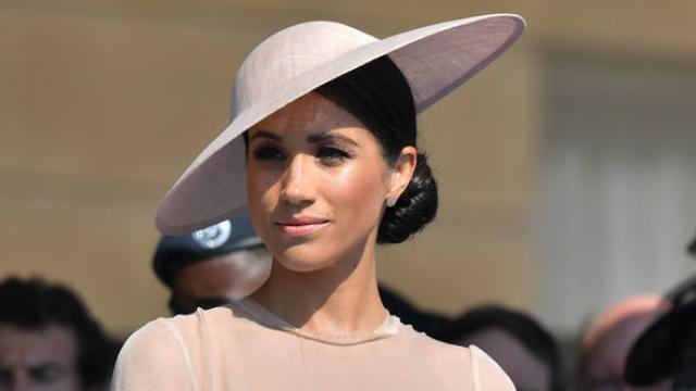 Meghan Markle en su primer acto como duquesa de Sussex.