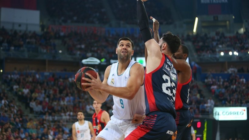 Reyes ante Baskonia. Foto: acbmedia