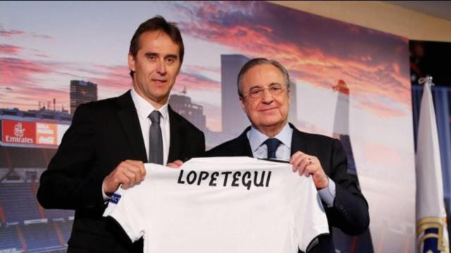 Julen Lopetegui y Florentino Pérez