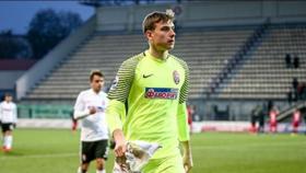 Andriy Lunin, durante un partido del Zorya Luhans. Foto: zarya-lugansk.com