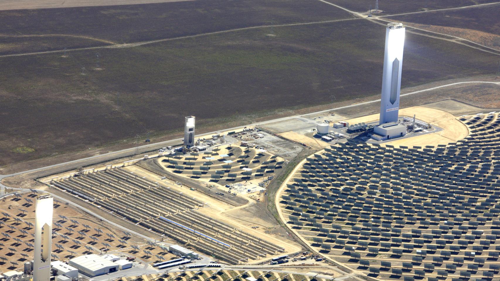 Imagen de una planta termosolar de Abengoa.