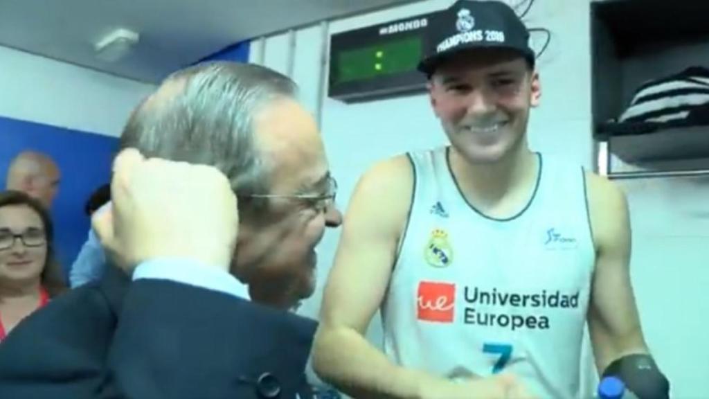 Doncic bromea con Florentino Pérez.