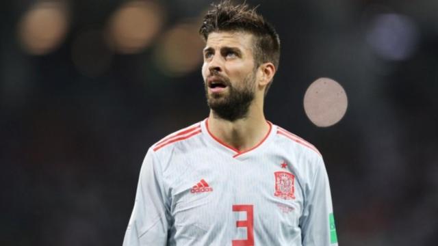 Piqué, con la selección española. Foto: Twitter (@elchiringuitotv).