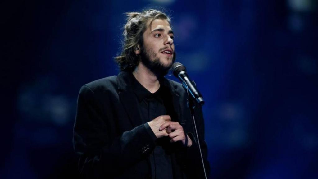 Salvador Sobral durante el certamen.