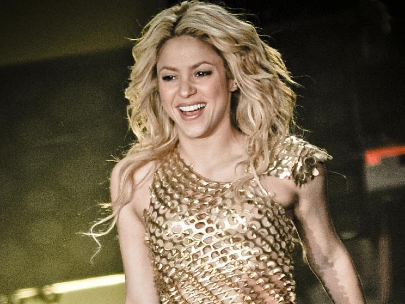 La cantante Shakira en concierto.