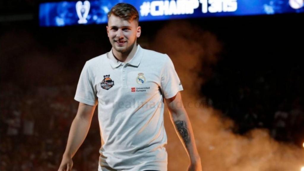 Luka Doncic, en el Santiago Bernabéu