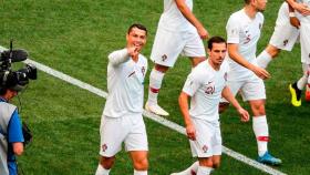 Cristiano Ronaldo celebra su gol ante Marruecos Foto: fpf.pt