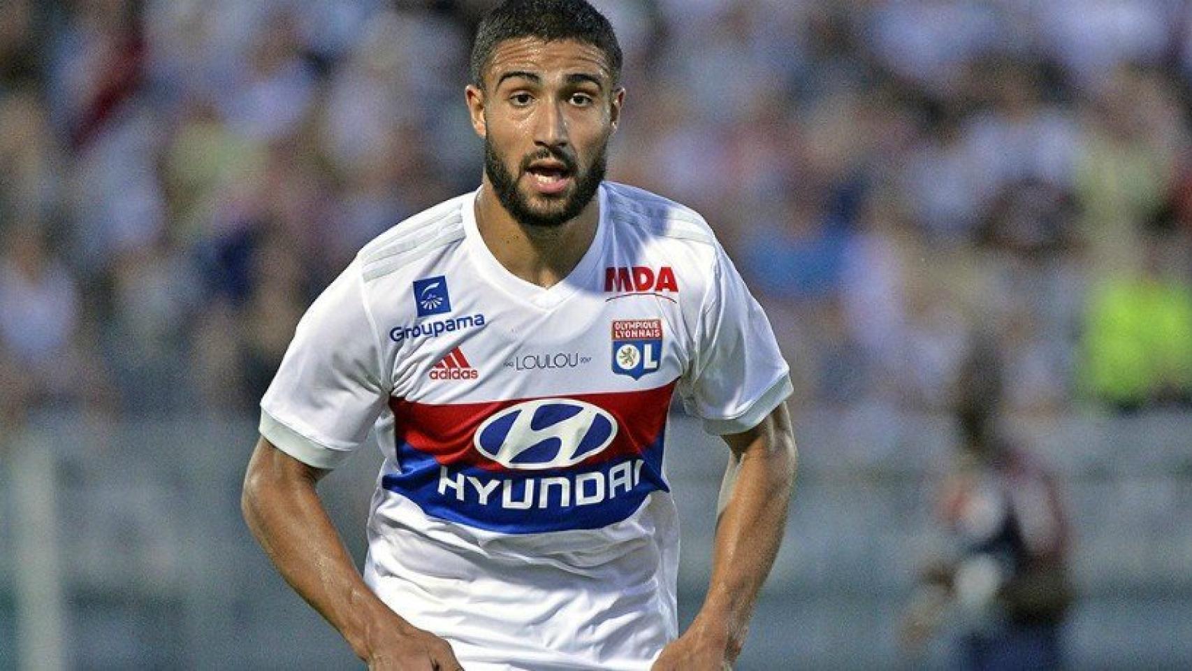 Nabil Fekir, con el Olympique Lyon. Foto. Twitter (@NabilFekir)