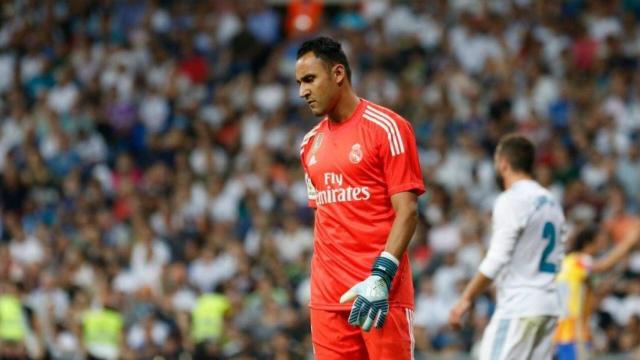 Keylor, ante el Valencia. Foto: Pedro Rodríguez / El Bernabéu