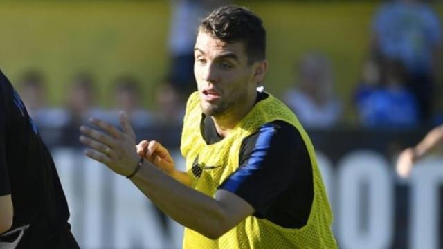 Kovacic durante el entrenamiento de Croacia. Foto: Twitter (@HNS_CFF)