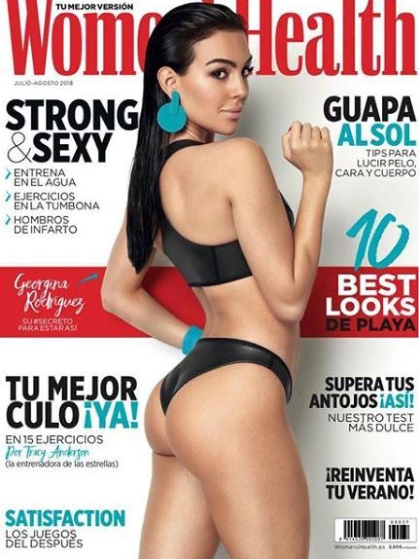 Georgina luce tipazo en una portada.