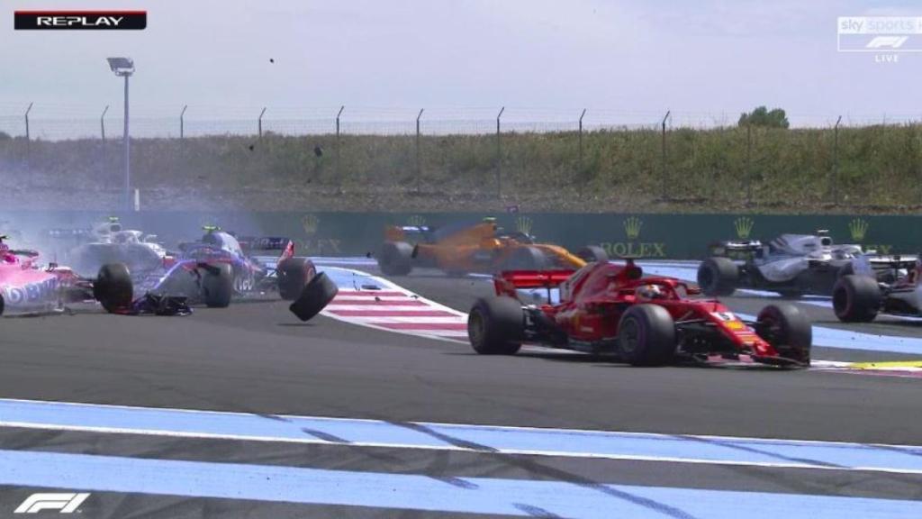 Accidente en el GP de Francia.