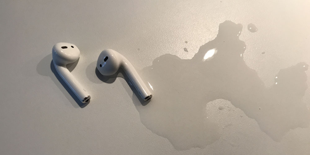 apple airpods en el agua resistencia al agua