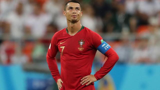 Cristiano Ronaldo durante el Irán - Portugal.