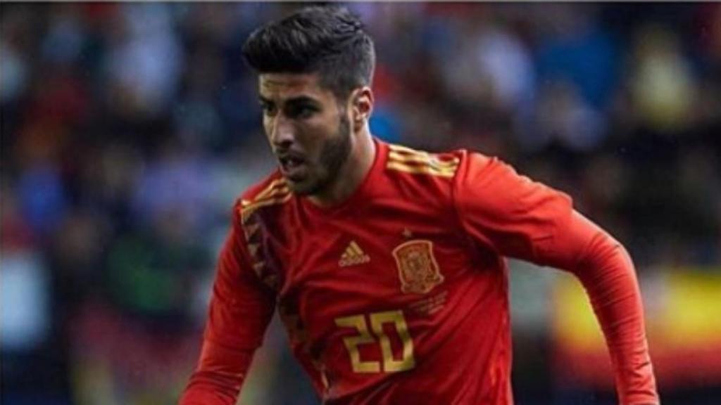 Asensio jugando con España. Foto: Instagram (@marcoasensio10).