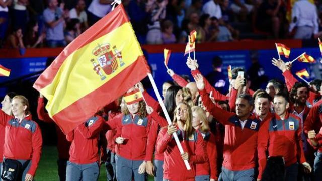 Delegación española en los Juegos Mediterráneos.