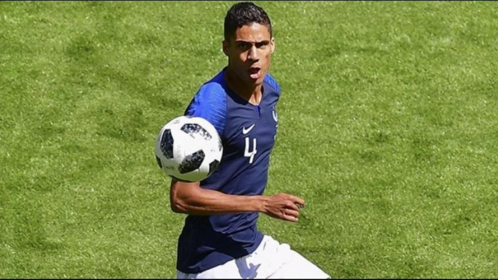 Varane, con la selección francesa