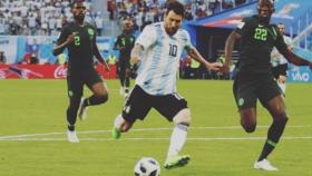 Messi chuta en el partido contra Nigeria
Foto: Instagram (@afaseleccion)