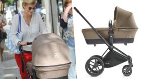 María Zurita con carrito Priam de Cybex.