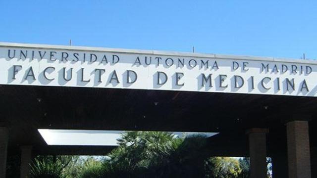 Fachada de la Facultad de Medicina de la Universidad autónoma de Madrid.