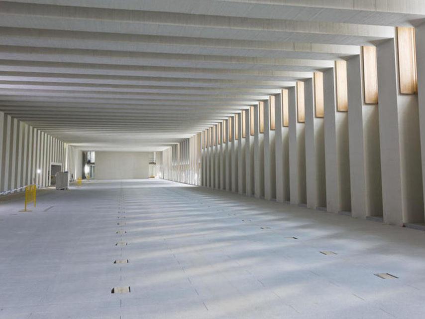 Interior vacío del Museo de las Colecciones Reales a la espera de la museografía.