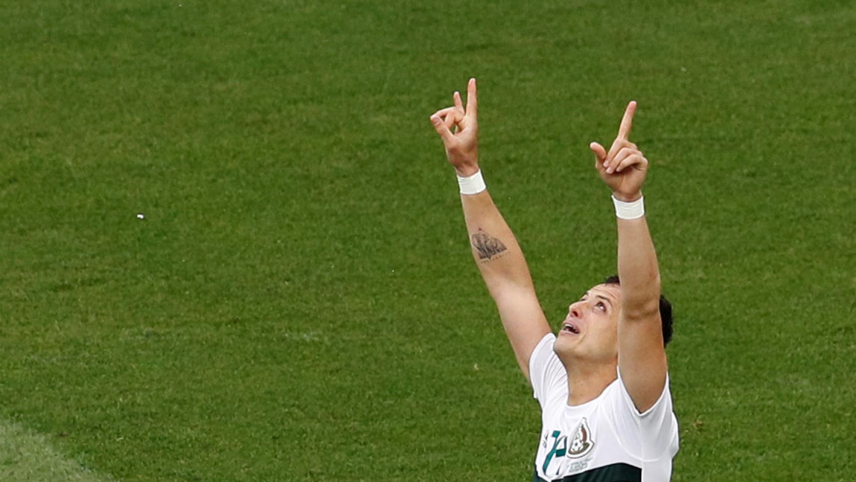 Chicharito contra Corea del Sur.