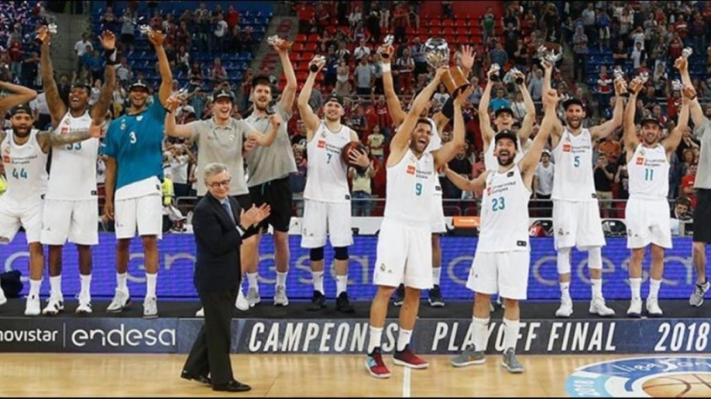 Sergio Llull se entrena con el Real Madrid