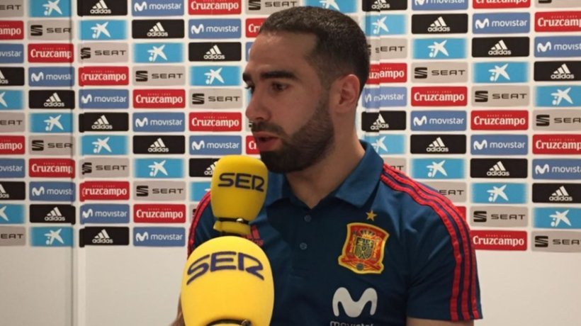 Dani Carvajal en El Larguero. Foto: Twitter (@elalrguero)