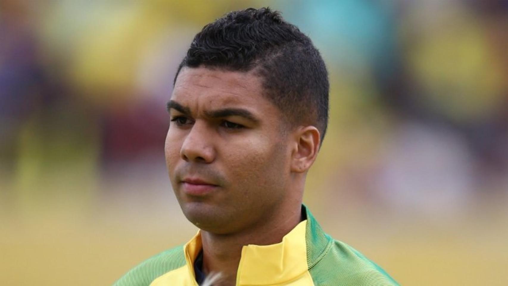 Casemiro antes de un partido con Brasil. Foto: Twitter (@CBF_futebol).