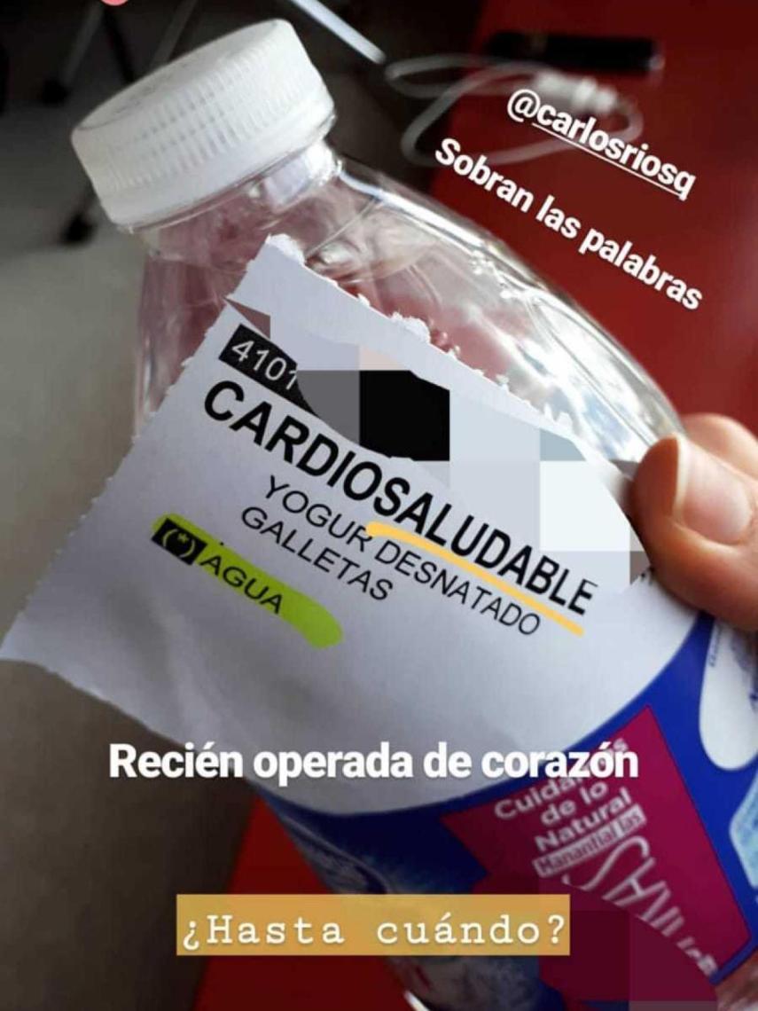 Afectados envían al nutricionista Carlos Ríos las comidas que les toca en los hospitales españoles.