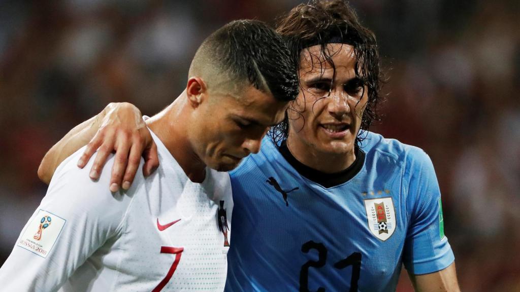 Cristiano Ronaldo y Cavani.