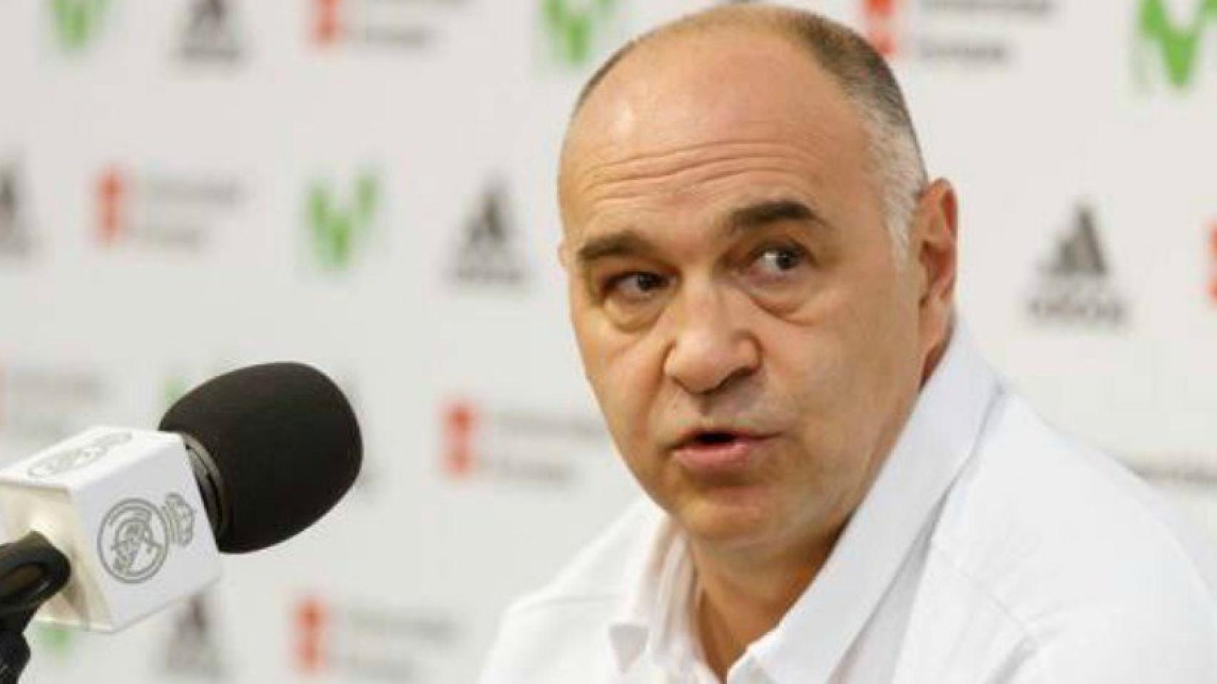 Pablo Laso en rueda de prensa