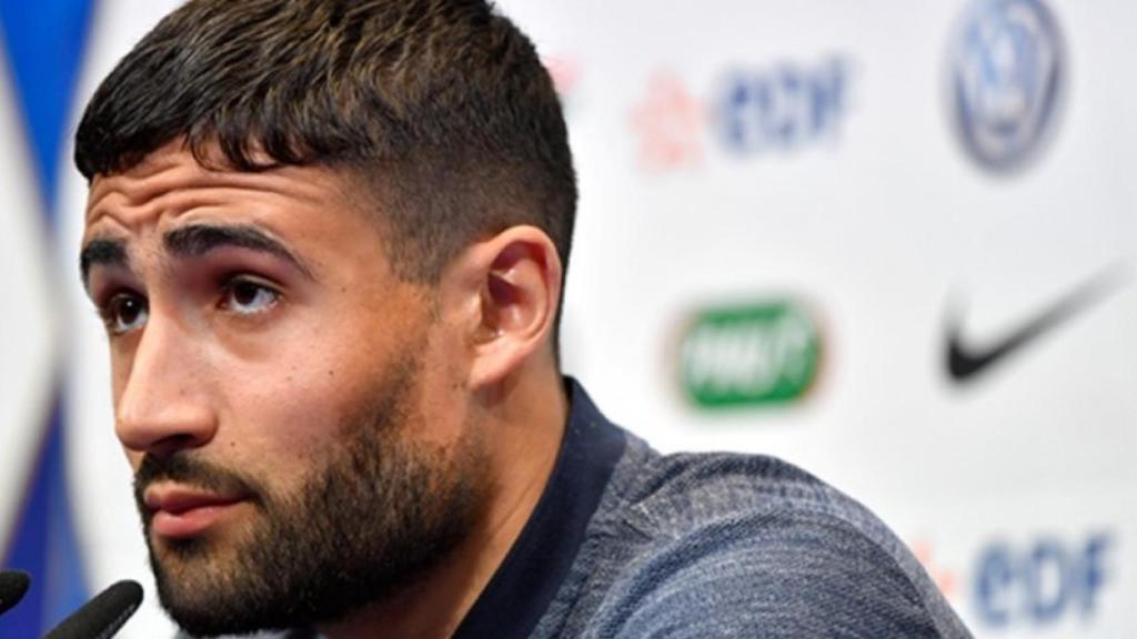 Fekir, durante una rueda de prensa. Foto: fff.fr