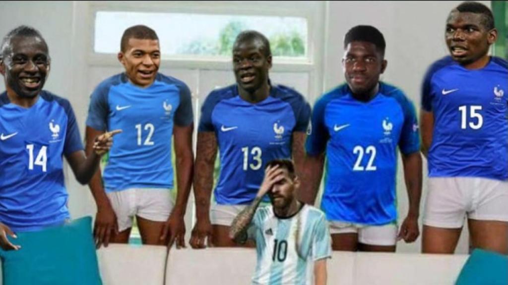 Meme del Francia - Argentina. Foto: memedeportes.com