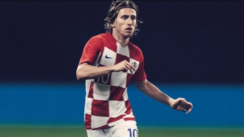 Luka Modric, durante un partido con Croacia. Foto: http://hns-cff.hr