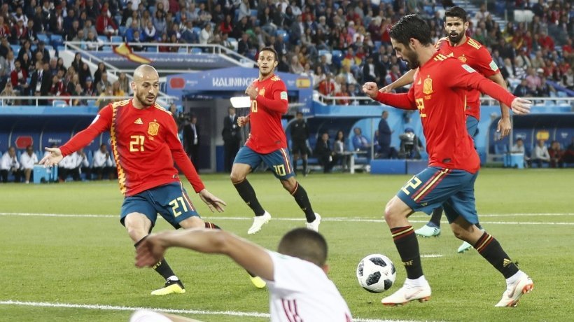 Gol de Isco con España. Foto: Twitter (@sefutbol).